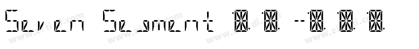 Seven Segment 系列字体转换